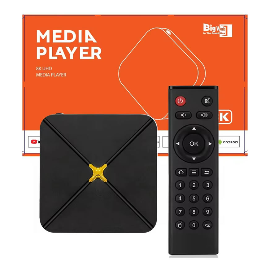  جهاز استقبال تلفزيون ذكي HLQ-Max بدقة 4K HDR | مشغل